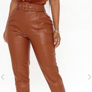 Faux leather pants New tag